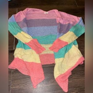 Rainbow Stripe Cardigain Sweater
